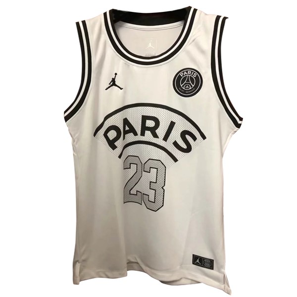 JORDAN Camiseta Paris Saint Germain NO.23 Sin Mangas 2018-19 Blanco